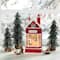 Glitzhome® 10.5" Lighted Santa's Workshop Waterglobe